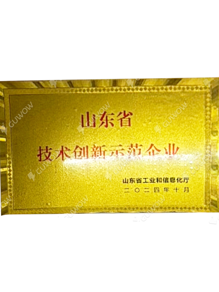 Shandong Province Technology Innovation Demonstration Enterprise